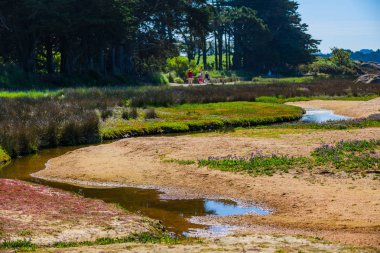 Tregastel ada Renote inanılmaz manzara. Brittany