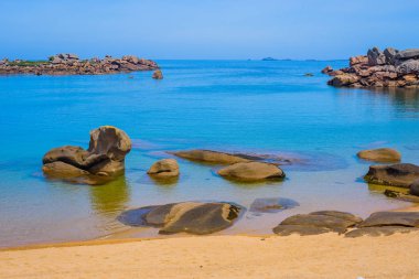 Tregastel ada Renote inanılmaz manzara. Brittany, ne kadar. Fransa