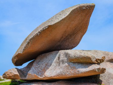 Tregastel ada Renote inanılmaz manzara. Brittany, ne kadar. Fransa