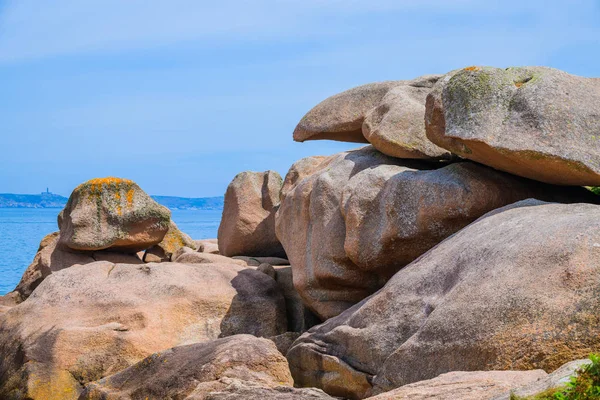 Increíble Paisaje Isla Renote Tregastel Brittany Francia — Foto de Stock