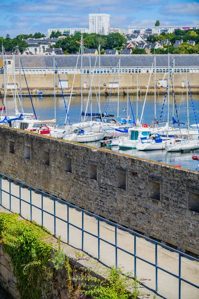 Kresby města Konkarno. Brittany. Francie — Stock fotografie