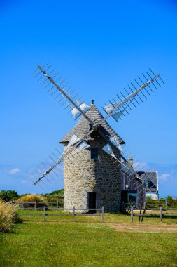 Crozon Yarımadası 'ndaki Old Mill. Finister. Brittany. Fransa