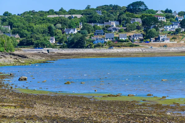 Neuvěřitelný přímořský mys na poloostrově Crozon. Finistere. Brittany. — Stock fotografie