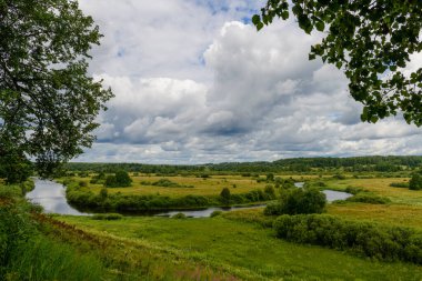 Güzel bir parkta inanılmaz bir manzara.