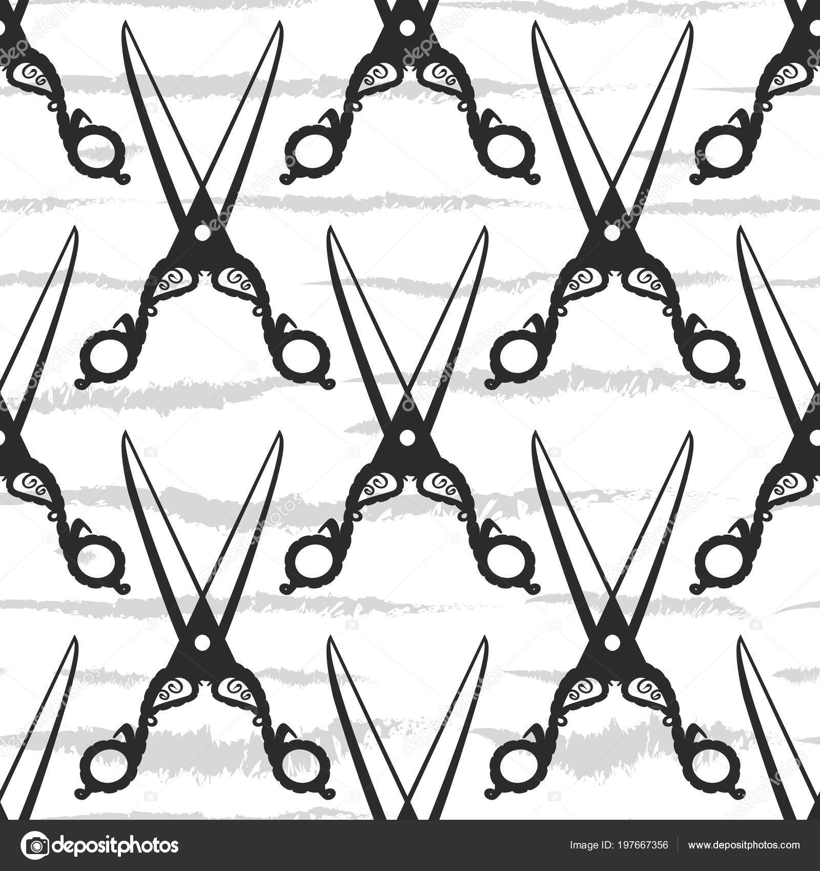 Modèle Ciseaux Sans Soudure Illustration Vectorielle Style Simple ... Modèle Ciseaux Sans Soudure Illustration Vectorielle Style Simple ...
