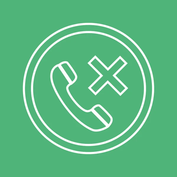 Icône de glyphe d'appel d'urgence, médecine et soins de santé, graphiques vectoriels de signe de soutien médical, un motif solide sur un fond vert, eps10 . — Image vectorielle