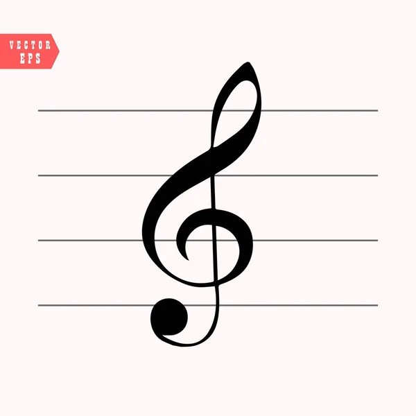 Music Note Icon Trendy Flat Style Isolated Background Music Note — Stock Vector