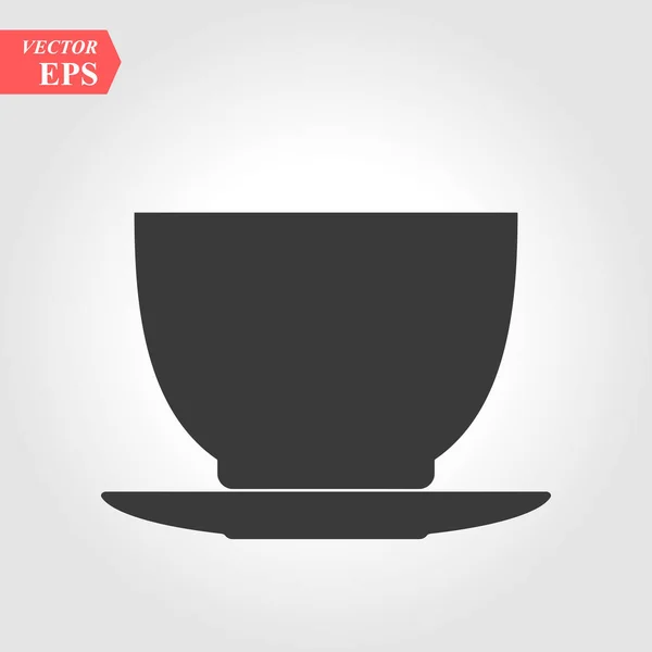 Кофейная Чашка Иконка Кофе Изолированы Белом Фоне Eps — стоковый вектор