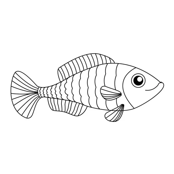 Fish Outline Drawing Vector Graphic by minhajmia · Creative Fabrica