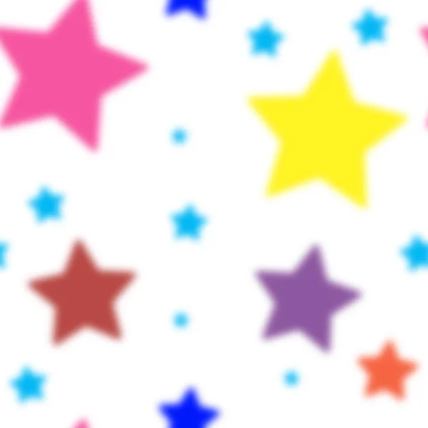 Sterne Nahtlose Muster Das Vektorbild Sternenhimmel Mehrfarbige Sterne Nahtloses Muster — Stockvektor