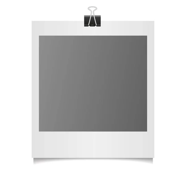 Collection Blank Photo Frames Adhesive Tape Different Shadow Effects Empty — Stock Vector