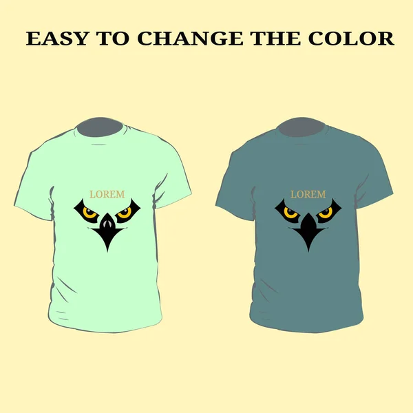 Eagle Logo Shirt Mannen Colorfull Shirt Design Met Adelaar Logo — Stockvector