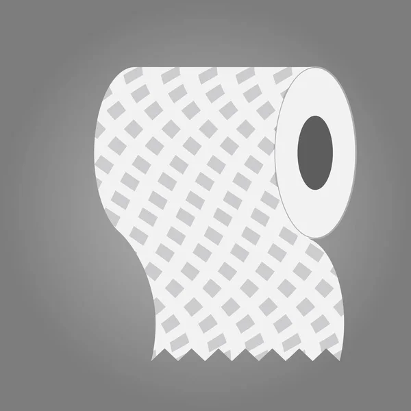 Rolle Toilettenpapier Isometrie. Spezialpapier zum Abwischen. Papierprodukt für hygienische und hygienische Zwecke. — Stockvektor