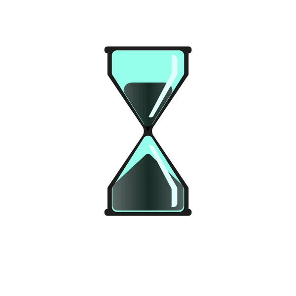 Hourglass Vector Icon White Background Eps — Stock Vector