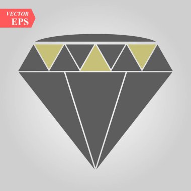 Köpüklü bir kübik kristal mücevher grafik olarak elmas eps 10 için bir simge yapmak için tasarlanmıştır