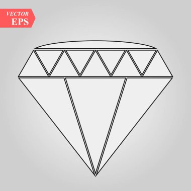 Baklava anahat simgesini, modern en az düz tasarım stili, ince çizgi vektör çizim eps10