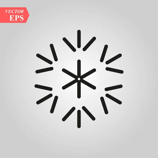 Copo Nieve Icono Signo Copo Nieve Vector Símbolo Copo Nieve — Vector de stock