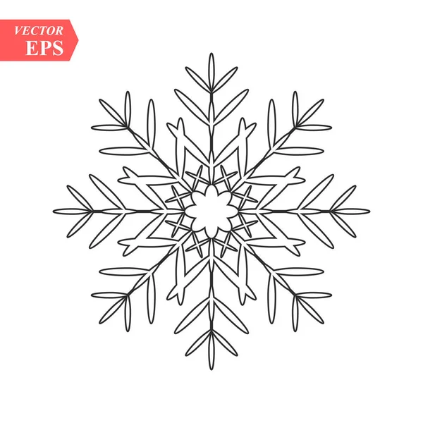 Значок Сніжинки Векторний Знак Сніжинки Ізольований Символ Сніжинки Eps10 — стоковий вектор