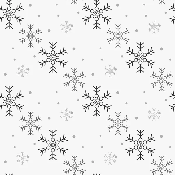 Flocon Neige Motif Simple Sans Couture Neige Bleue Sur Fond — Image vectorielle