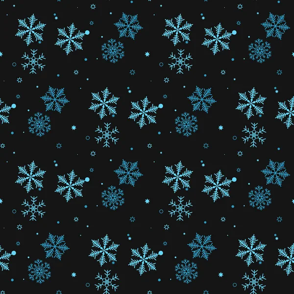 Copos Nieve Decorados Con Círculos Puntos Diseño Invierno Vectorial Sobre — Archivo Imágenes Vectoriales