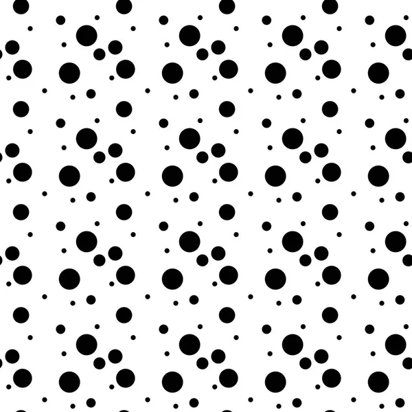 Pois Géométriques Abstraits Sans Couture Modèle Cercle Noir Sur Eps10 — Image vectorielle