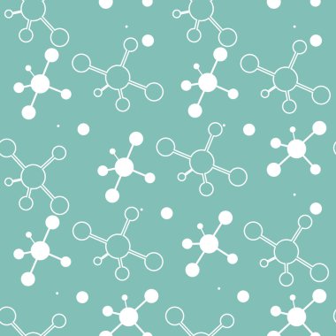 Basit soyut desen. Vektör kristal kafes ile seamless modeli. Molecul sorunsuz eps10