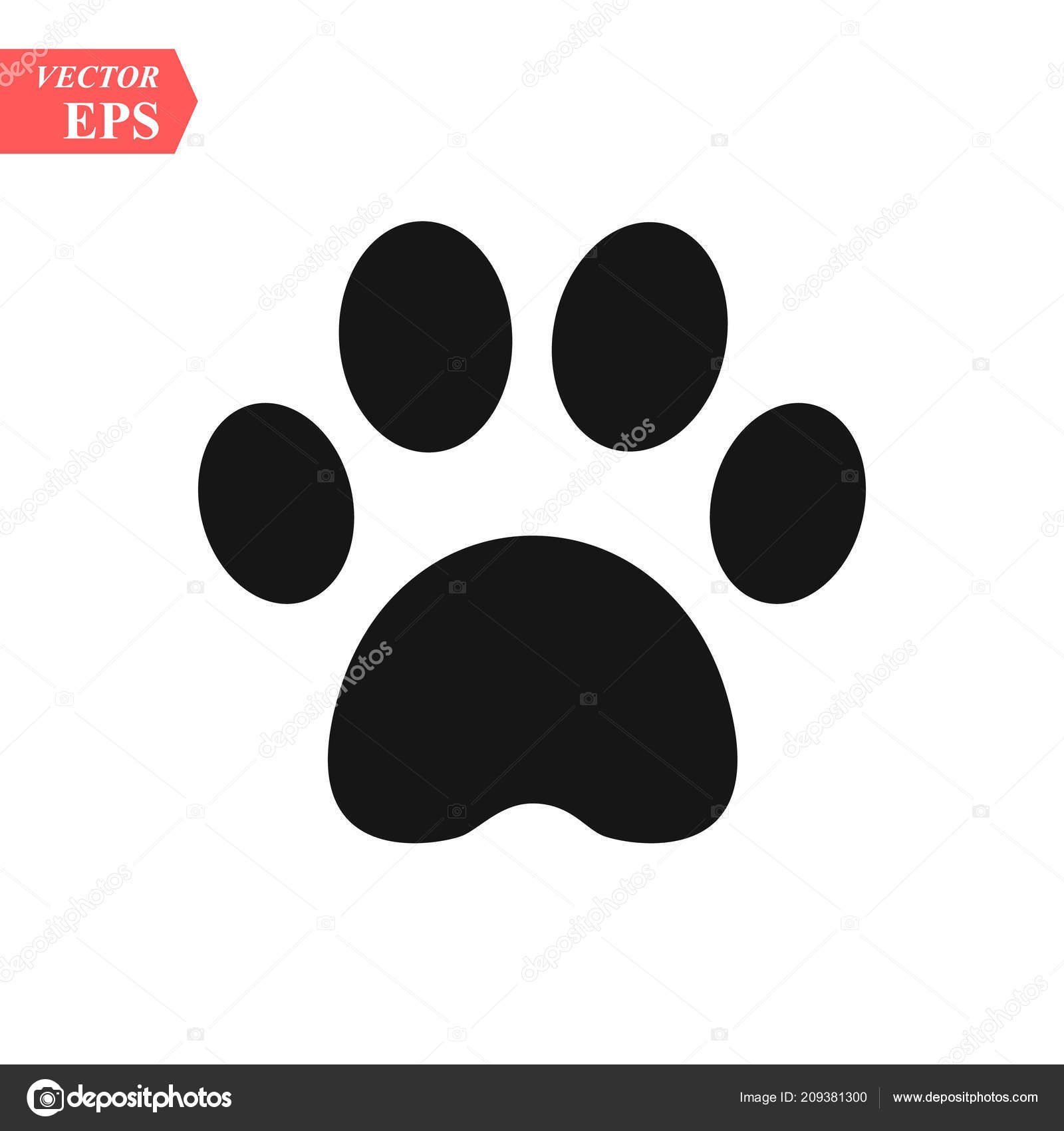 Logo Paw Logo Animals Trail Legs Animal Eps10 Stock Vector Image by  © #209381300