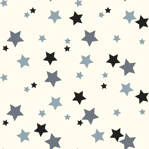 Naadloze patroon met sterren. Vector achtergrond van de sterren. — Stockvector