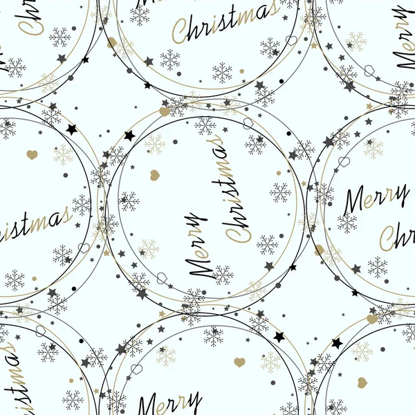 Modèle Vectoriel Sans Couture Joyeux Noël Lettrage Texture Automnale Pour — Image vectorielle