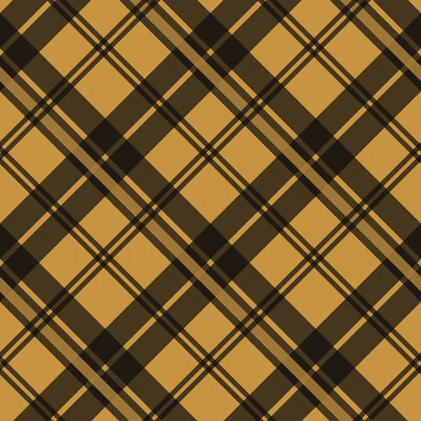 Tartan marron Tissu écossais à carreaux texture vérifier motif tartan sans couture. Illustration vectorielle . — Image vectorielle