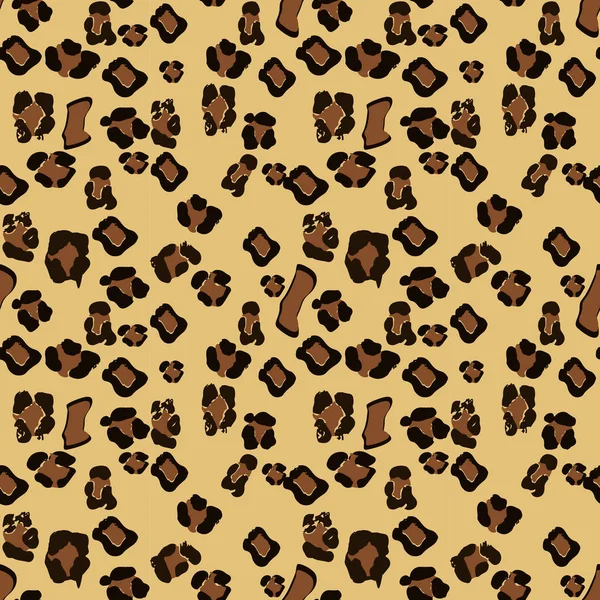 Леопардовый Бесшовный Рисунок Векторная Иллюстрация Заднего Плана Eps10 — стоковый вектор