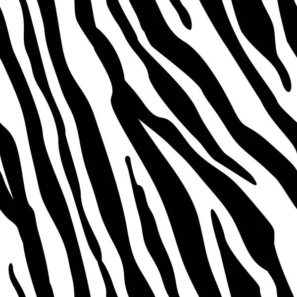 Padrão Sem Costura Listras Zebra Zebra Imprimir Pele Animal Listras — Vetor de Stock