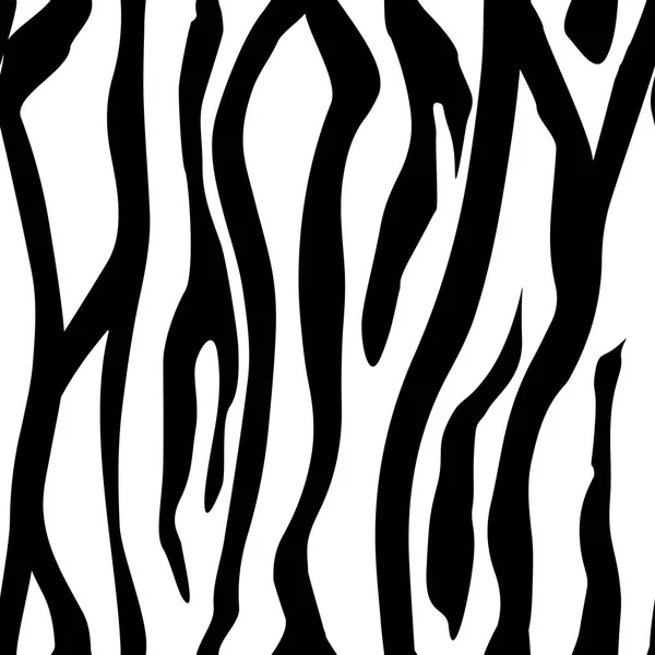 Zebra Stripes Seamless Pattern Imprimé Zèbre Peau Animal Rayures Tigre — Image vectorielle
