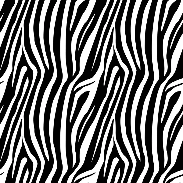 Zebra Stripes Seamless Pattern Зебра Шкура Животного Полосы Тигра Абстрактный — стоковый вектор