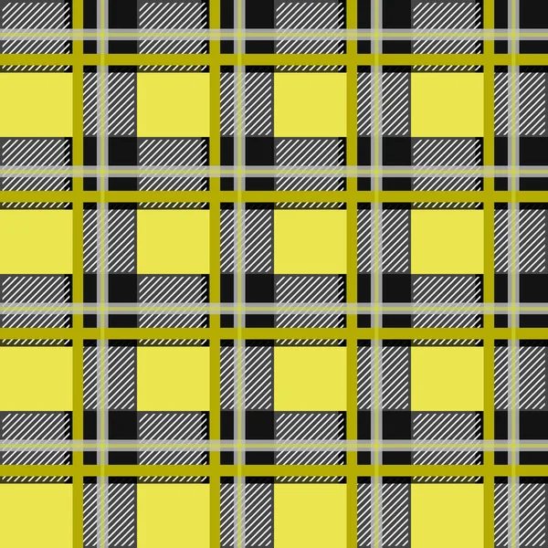 Carreaux Écossais Motif Tartan Macleod Sans Couture Trois Rayures Noires — Image vectorielle