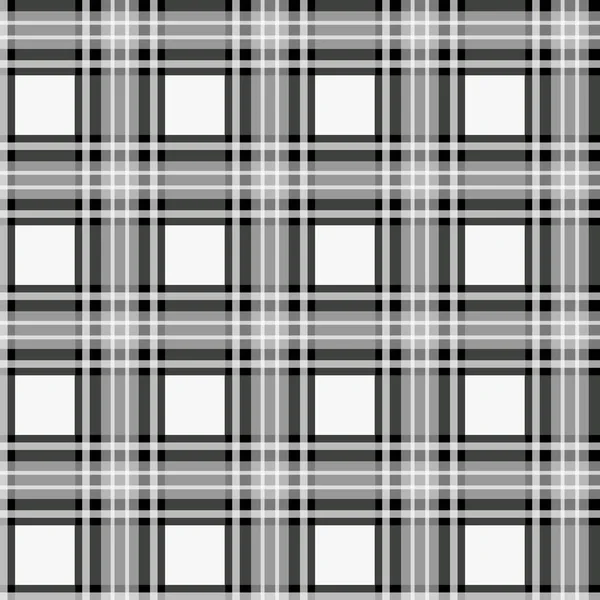 Noir Blanc Carreaux Pixel Texture Tissu Carré Motif Sans Couture — Image vectorielle