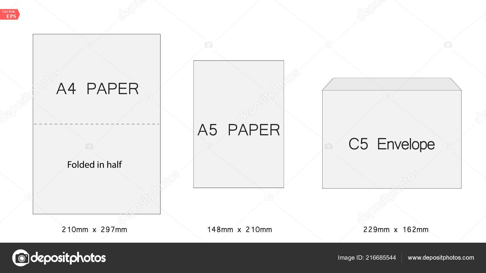 A5 Envelope Template from st4.depositphotos.com