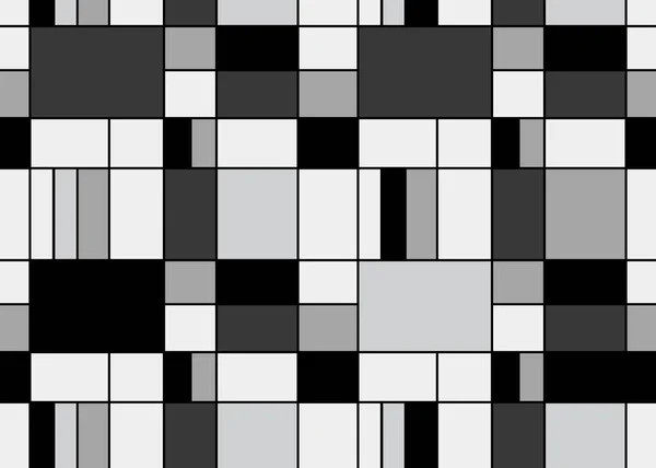 Černá Bílá Moderní Styl Bezproblémové Vektorové Ilustrace Pro Grafický Design — Stockový vektor