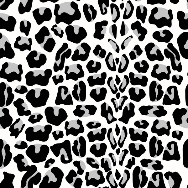 Leopard Naadloos Patroon Animal Print Patroon Met Luipaard Bont Textuur — Stockvector