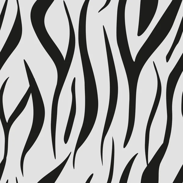 Zebra ränder sömlösa mönster. Sebratryck, tiger ränder, linje bakgrund, abstrakt mönster, djurhudar, tyg. Fantastisk hand dras vektorillustration. Affisch, banner. Svart vita teckningen eps 10 — Stock vektor