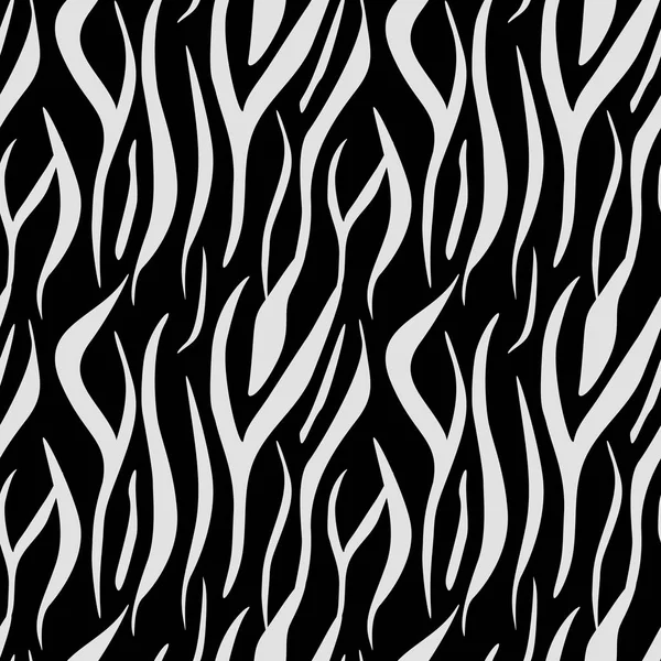Animal print, zebra textura fundo preto e branco cores — Vetor de Stock