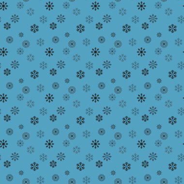 Kar desen. Vektör kar taneleri ile seamless modeli. Neşeli Noel ve yeni yıl arka plan. Kış illüstrasyon eps10