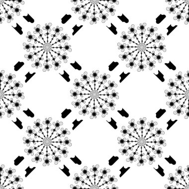 Dikişsiz desen beyaz arka plan üzerinde. Kar tanesi ile çiçek şık arka plan. Vektör yinelenen doku eps10