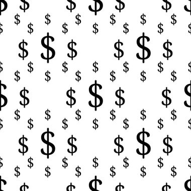 Doları seamless modeli. Vektör çizim.