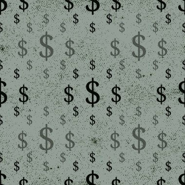 Doları seamless modeli. Vektör çizim.