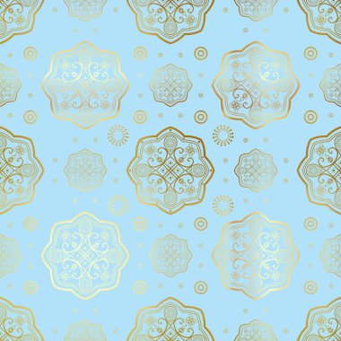 İslam Dikişsiz oryantal desen, soyut vektör sorunsuz süsleme.