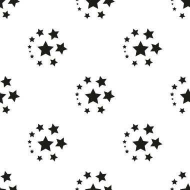 Yıldız seamless modeli. Şirin çocuk yıldız seamless modeli. Yıldız ile sorunsuz bilmece. Yıldız arka plan. Bebekler moda. Vektör çizim, eps 10
