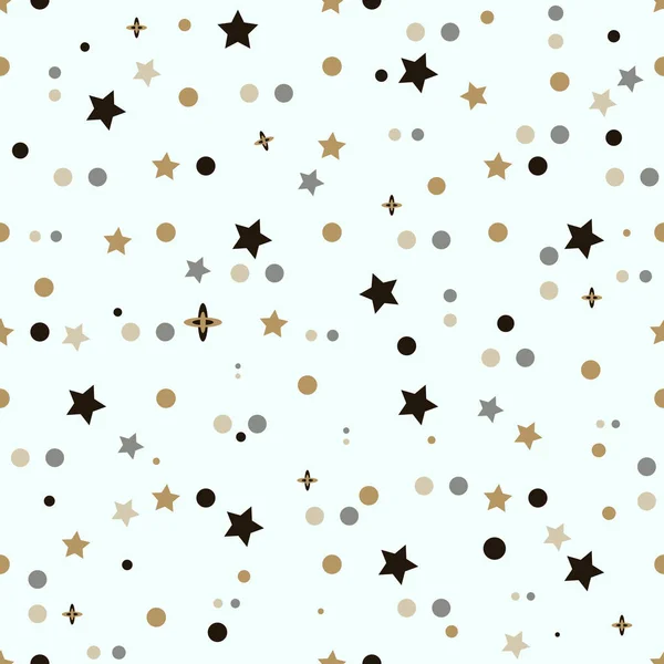 Holiday Background Seamless Pattern Stars Vector Illustration — Stock Vector
