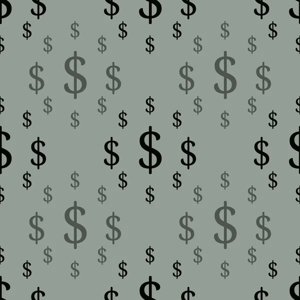 Δολάριο Χωρίς Ραφή Πρότυπο Εικονογράφηση Διάνυσμα — Διανυσματικό Αρχείο