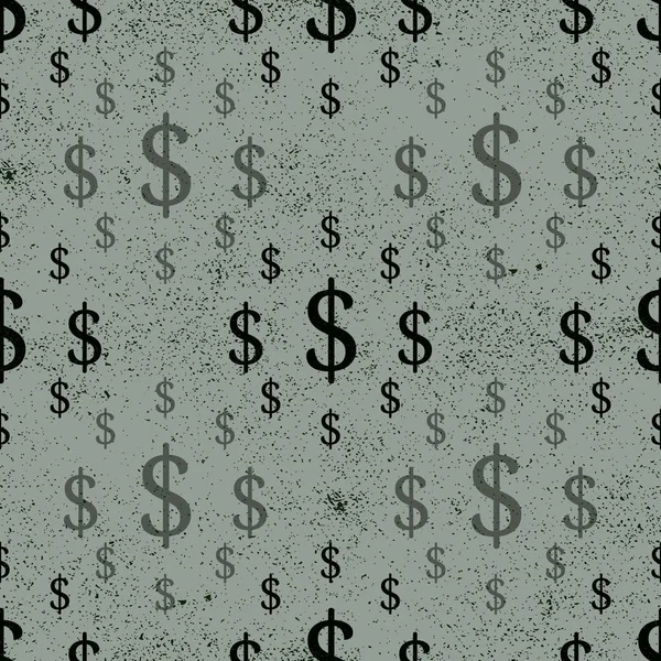 Безшовний Візерунок Доларів Векторні Ілюстрації — стоковий вектор